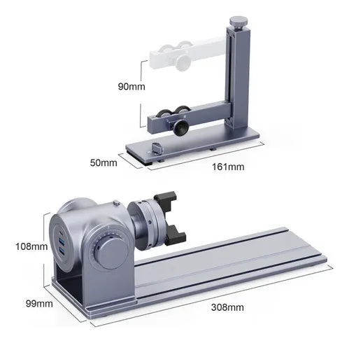 Eixo Rotativo E Mesa Extensora Laserpecker