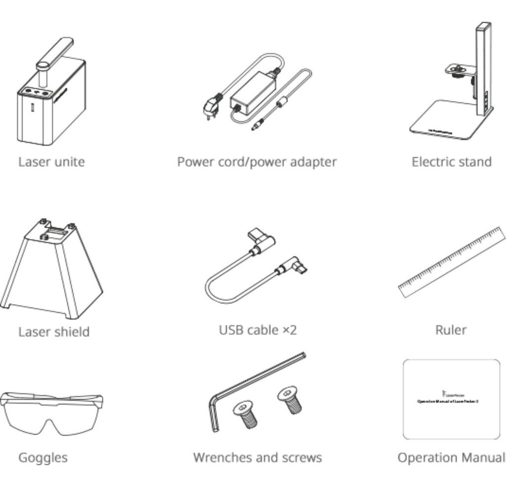 Laserpecker 2 Pro Laser Gravação Corte Com Rolo