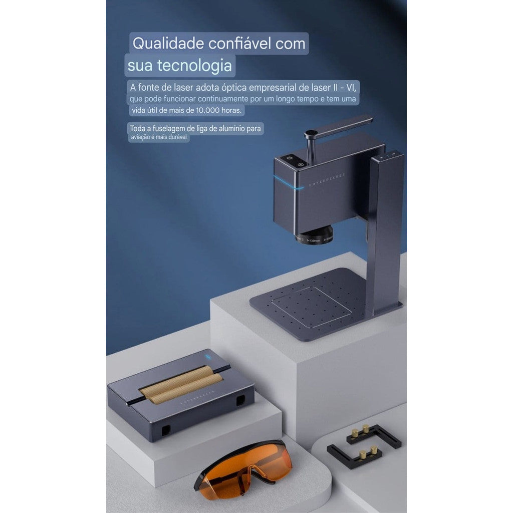 Laserpecker 3 Máquina De Gravação Laser 4k 60x60mm Metal