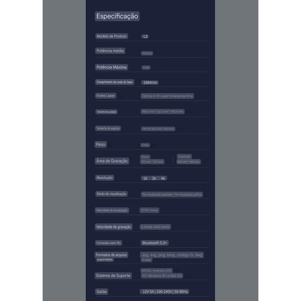 Laserpecker 3 Máquina De Gravação Laser 4k 60x60mm Metal